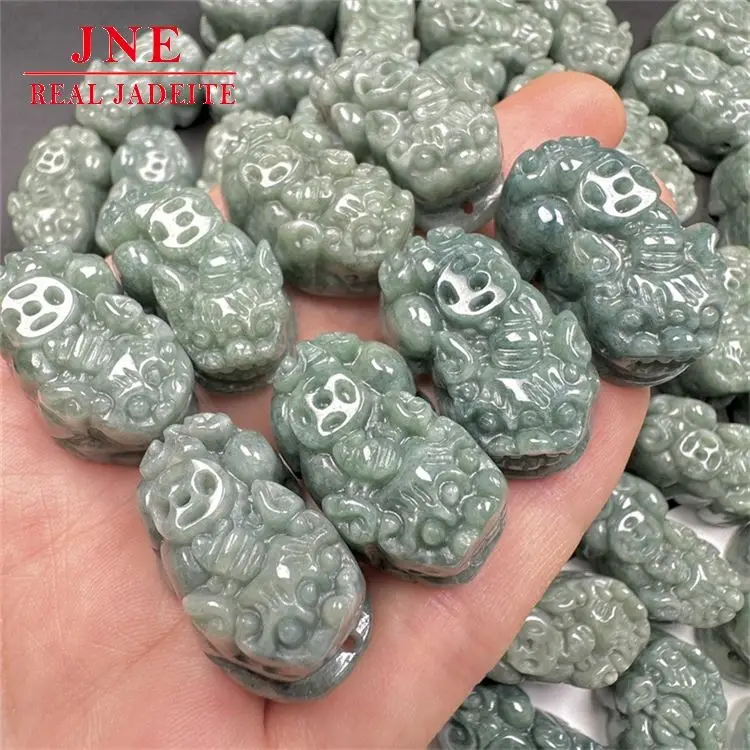 Russian A Type Jade Craft Bean Seed Small Pixiu Accessories Jade Pendant Jade Crafts Factory Wholesale