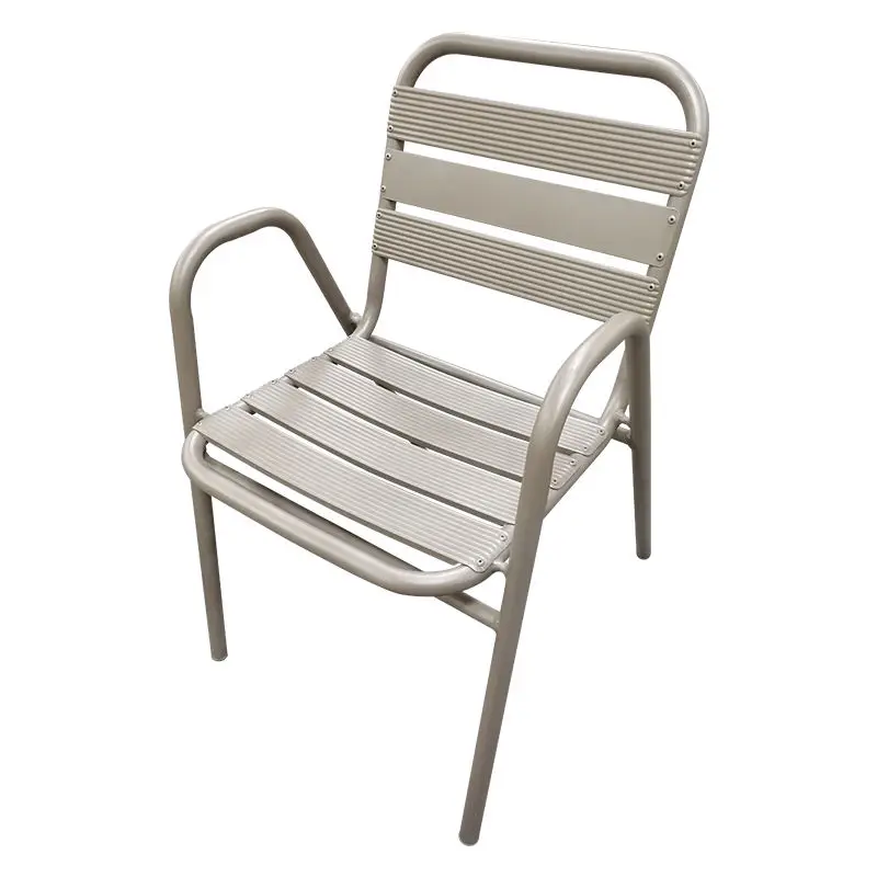 Active Demand Outdoor Garden Modern Airport Cafe Aluminum Frame Leisure Backrest Chairs