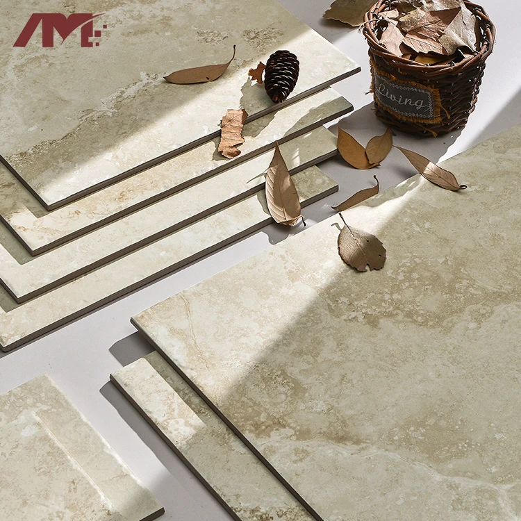 Foshan Manufacturer Vintage Antique Retro Pattern Rustic Honed Villa Matt Glazed Tiles for Wall Floor