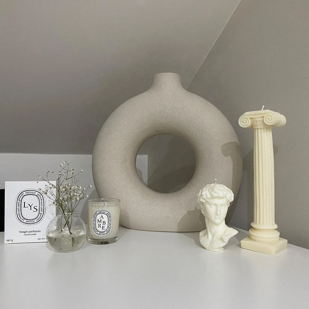 Vase Home Decor Flowers Vase Nordic Ceramic Flower Arrangement Dried Flower Art Home Living Room Decor Vase Decoration Salon