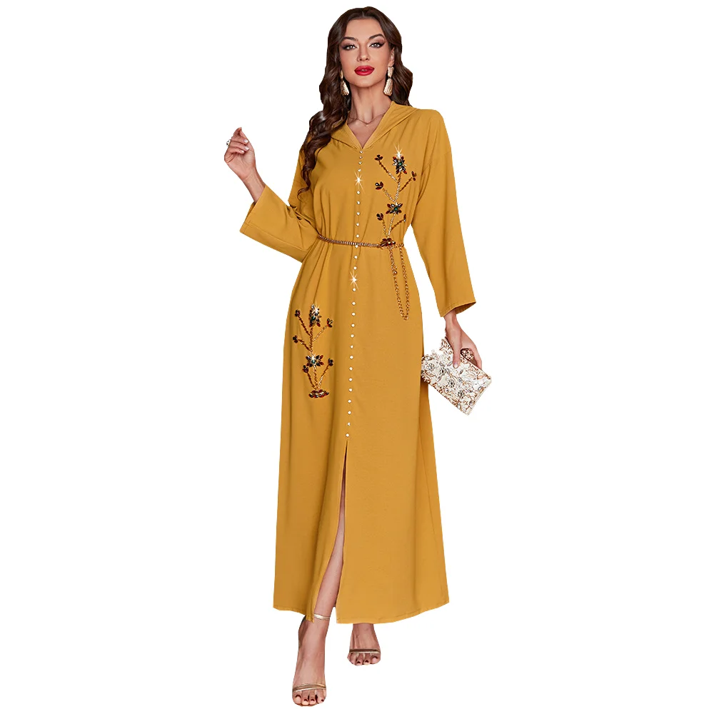 Ramadan Eid Abaya Dubai Turkey Muslim Dress Islam Clothing Maxi Dresses Djellaba Jalabiya For Women Dubai