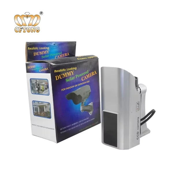 New Solar Powered Dummy Security Camera Bullet Camera Dummy CCTV Camera Outdoor