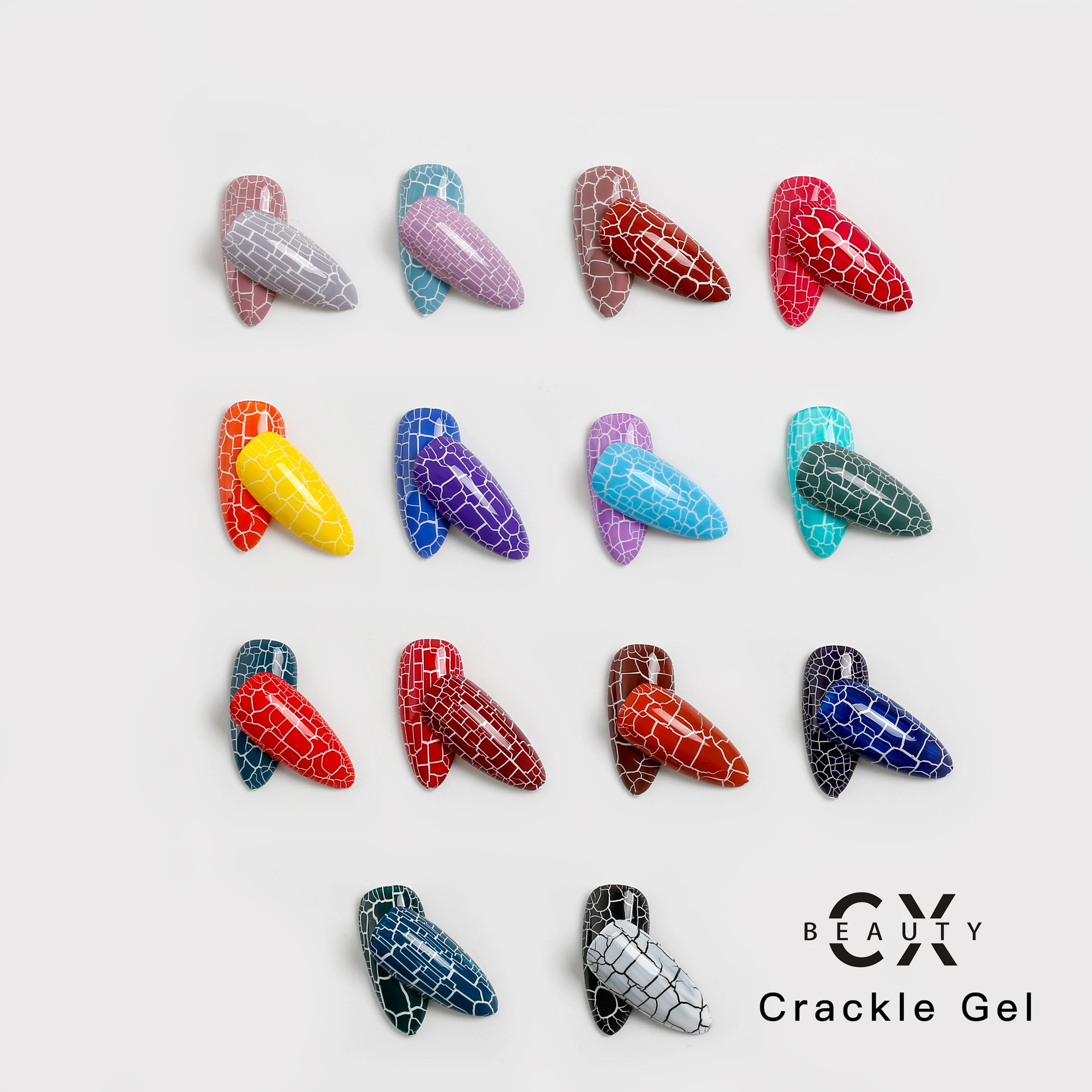 CX Beauty Оптовая продажа Новый долговечный Волшебный Гель-лак для ногтей с эффектом трещин