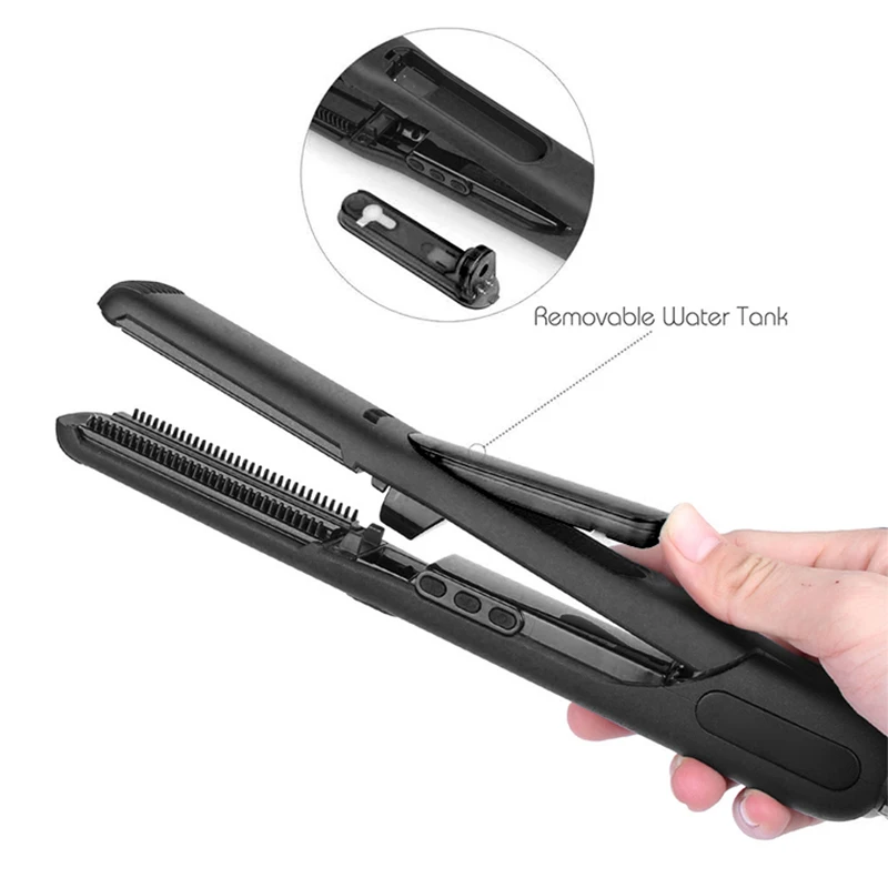 professional steam styler hair straightener argan oil steam hair straightener ceramic tourmaline plate hair straightener