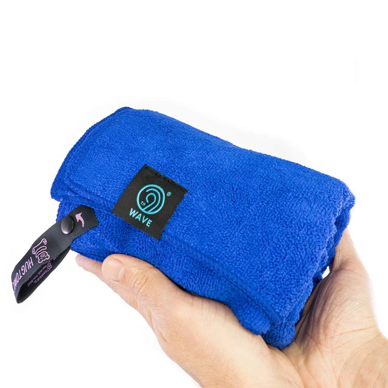 Microfiber terry towel with mesh bag