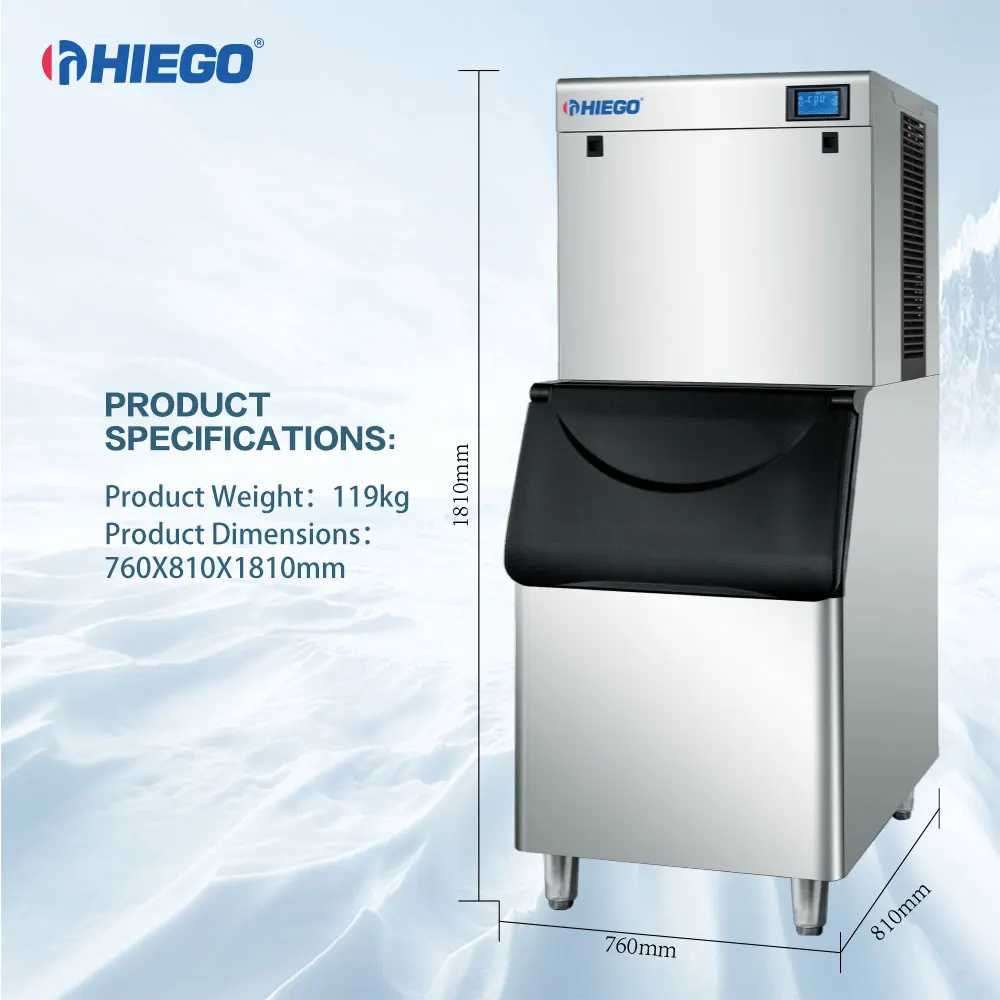 250kg/24h Automatic Ice Cube Making Machine Commercial Tube Ice Making Machine For Food Beverage Shops