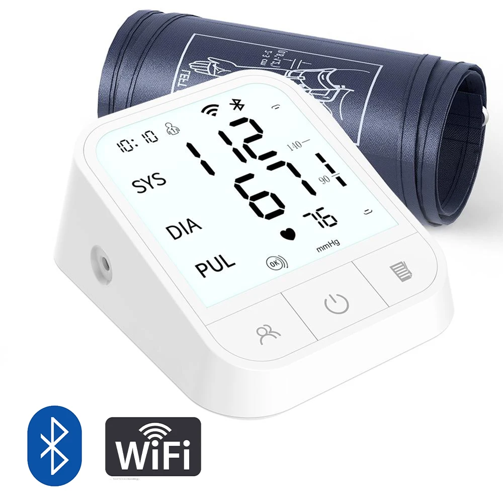 Electric Arm Bp Monitor WIFI Blood Pressure Machine Tensiometros Bp Machine Digital Bluetooth Blood Pressure Monitor
