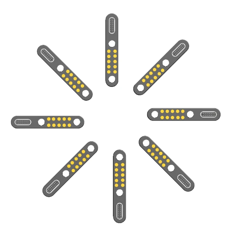 Pogo pin 10pin Spring Loaded Pogo Pin Connector