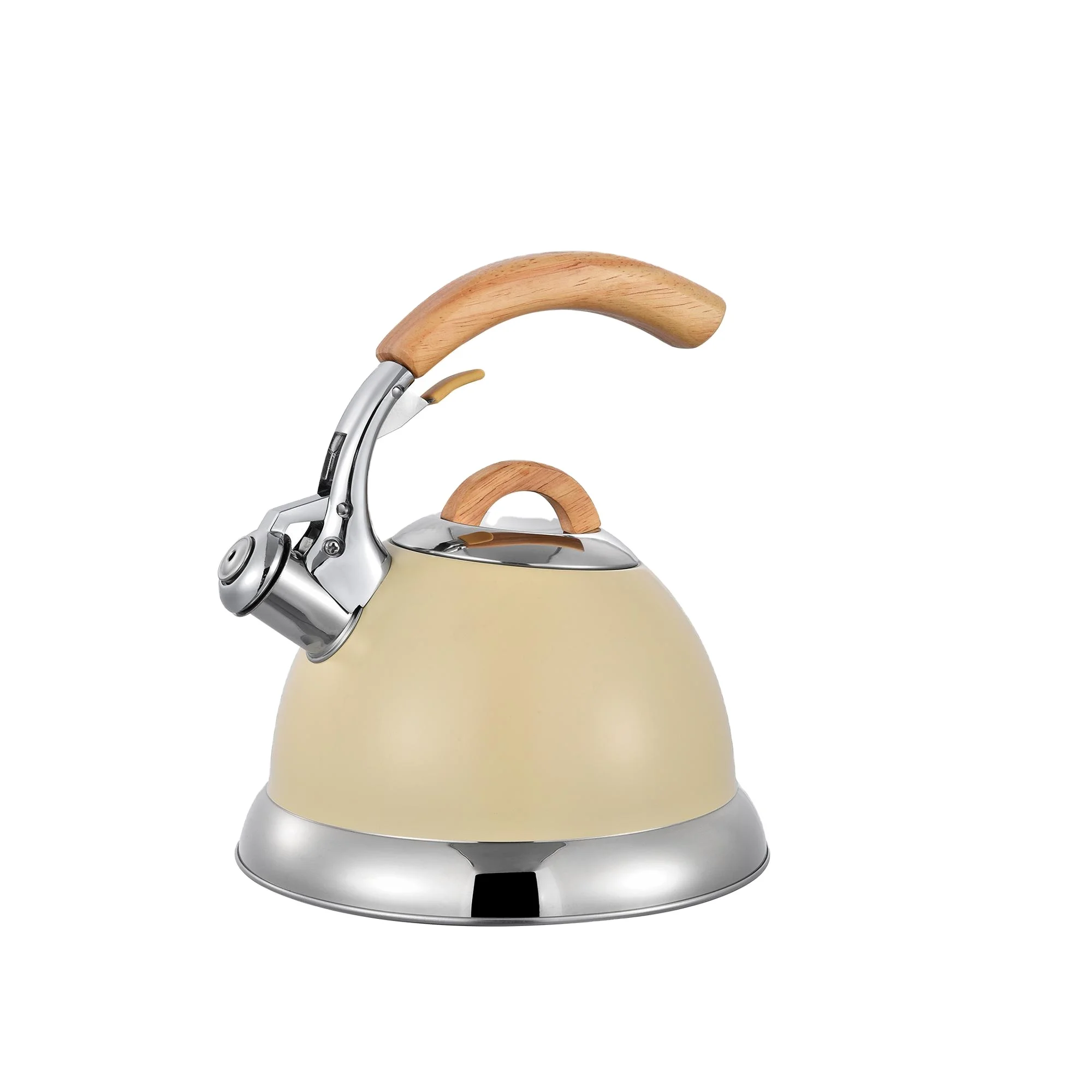 
color stainless steel stove top whistling kettle 