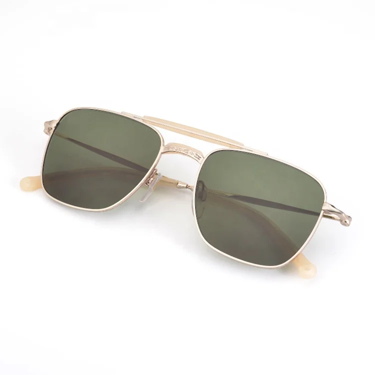 Metal Stainless Nickel Polarized Pilot Aviation Sunglasses Gafas de sol