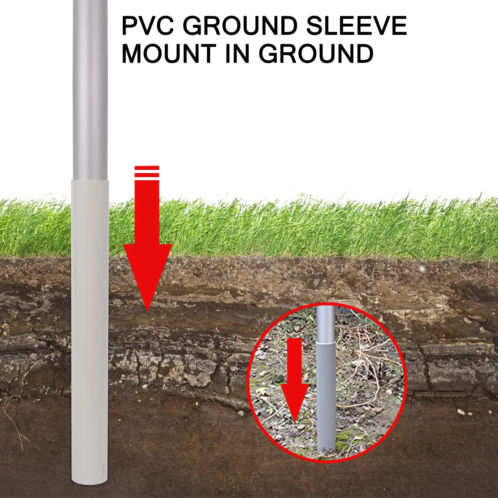 20FT sectional kit guide government reception flag pole for important meetings garden telescoped outdoor 6 m aluminium flag gold