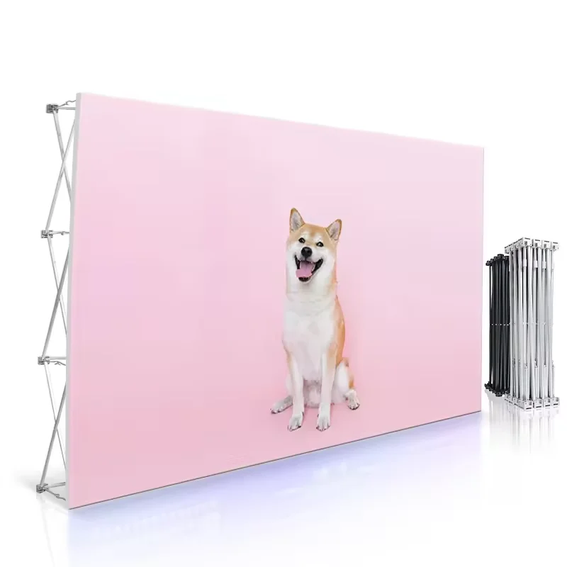 10x8ft Fabric Pop up Display Banner Stand Trade Show Backdrop Media Wall Photo Booth Pop Display Pop up Banner
