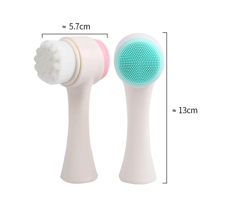 
Magic double sideds facial washing brush soft bristled silicone deep cleansing pores manual blackhead cleansing instrument 