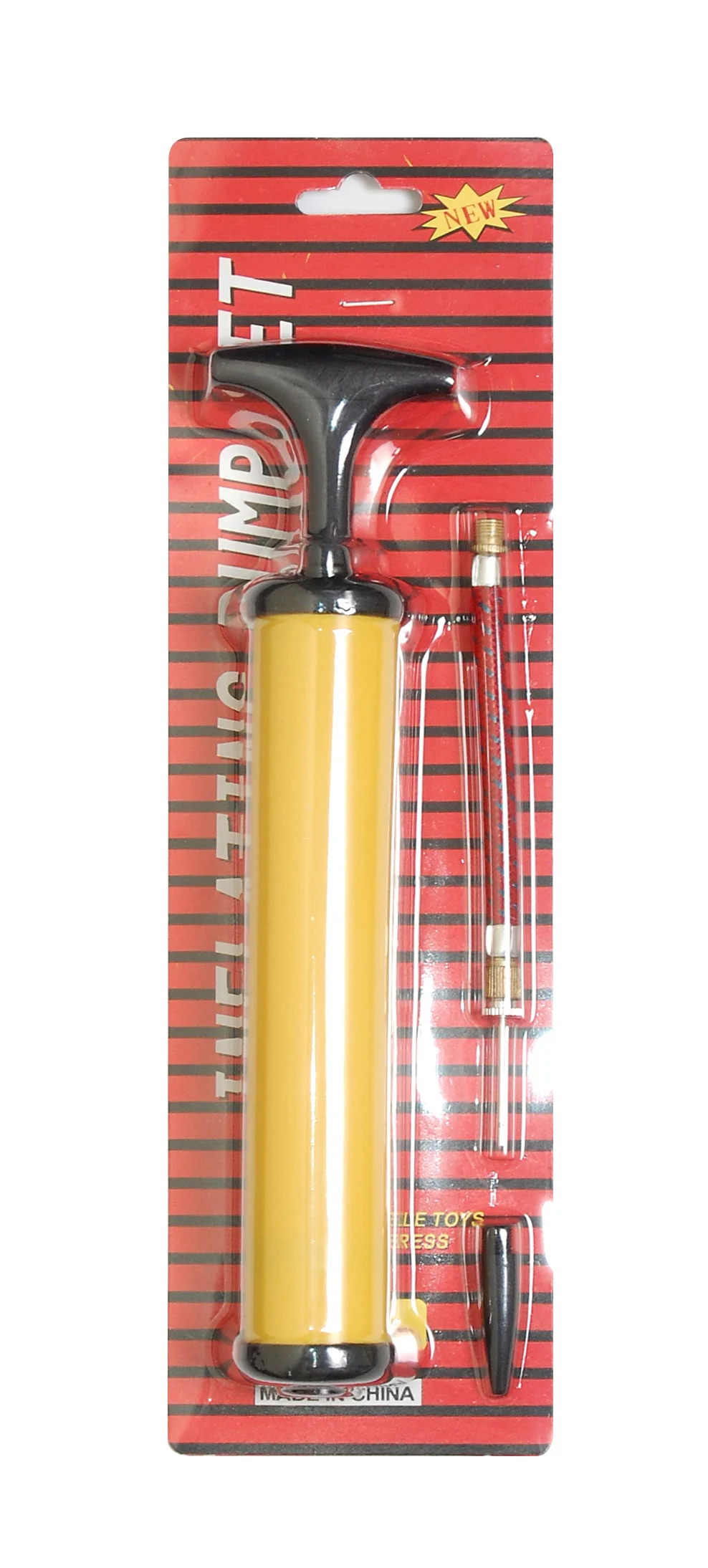 Best sell Double action ball pump with plastic ball needle dual action ball pump