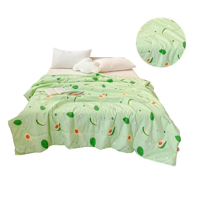 Комплект постельного белья с защитой от клещей, Роскошное дизайнерское хлопковое покрывало золотого цвета для дома и автомобиля, стеганое одеяло