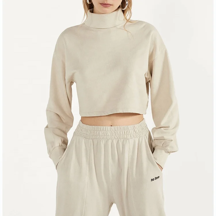 
High quality fashion design custom grey tracksuits for women 