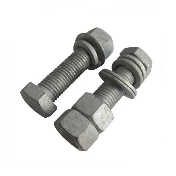 HDG/Dacromet A193 B7 heavy Hex bolts with A194 2H nut and F436 washer