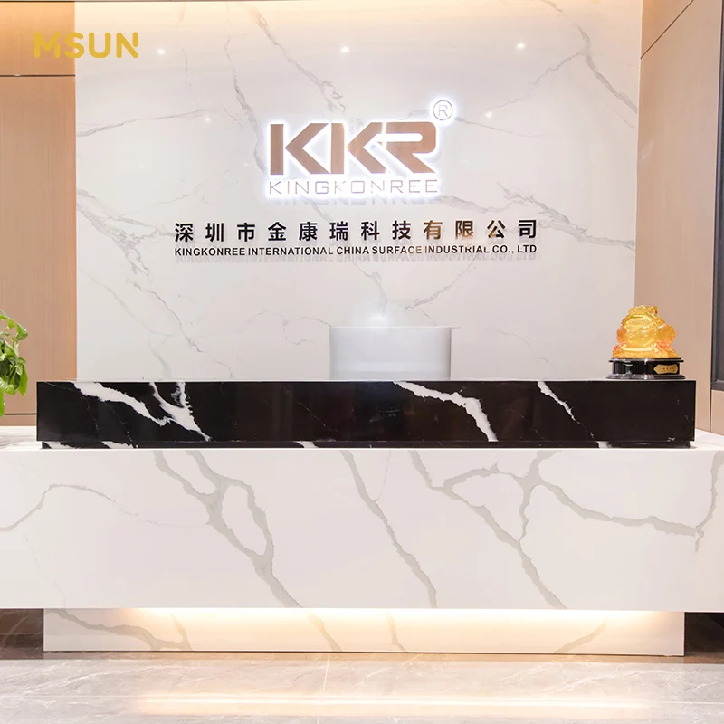 luxury office desk solid surface reception desk modern reception desk