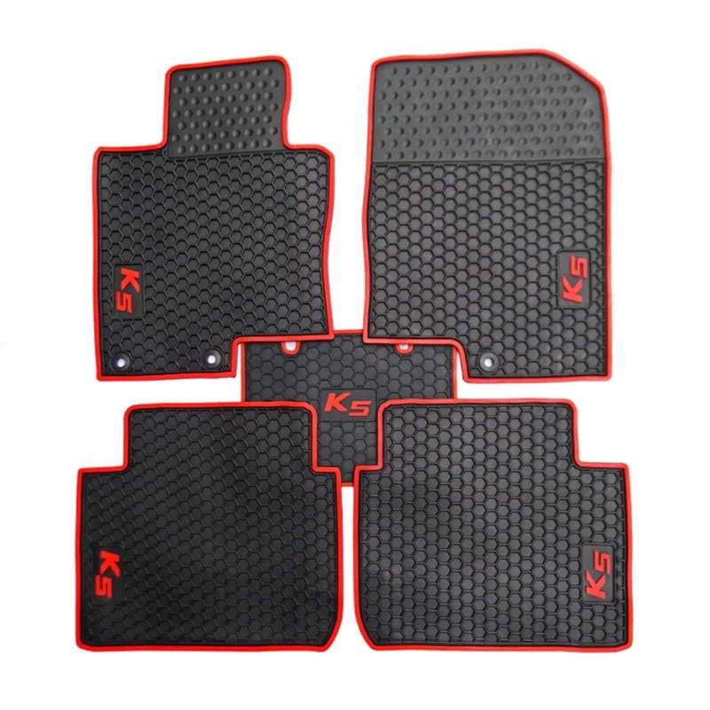 Hot sale car accessories 2024 carpet auto parts luxury waterproof fit latex rubber car brand mat 07
