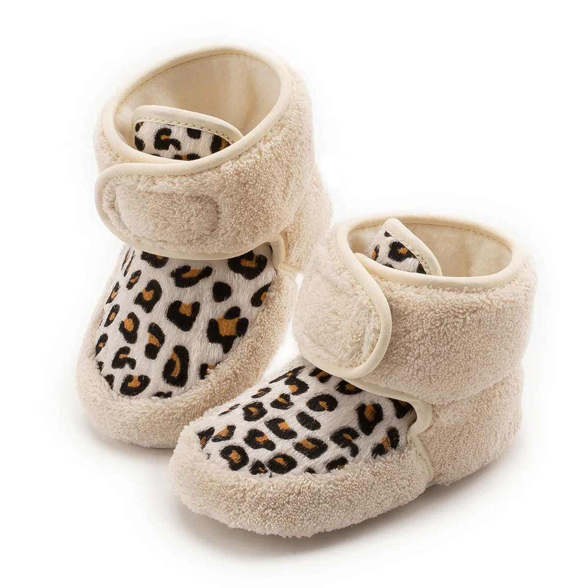 2022 Soft Warm Baby Shoe Winter Baby sheepskin Boots Soft Sole Plush Elephant Infant Baby zebra Booties