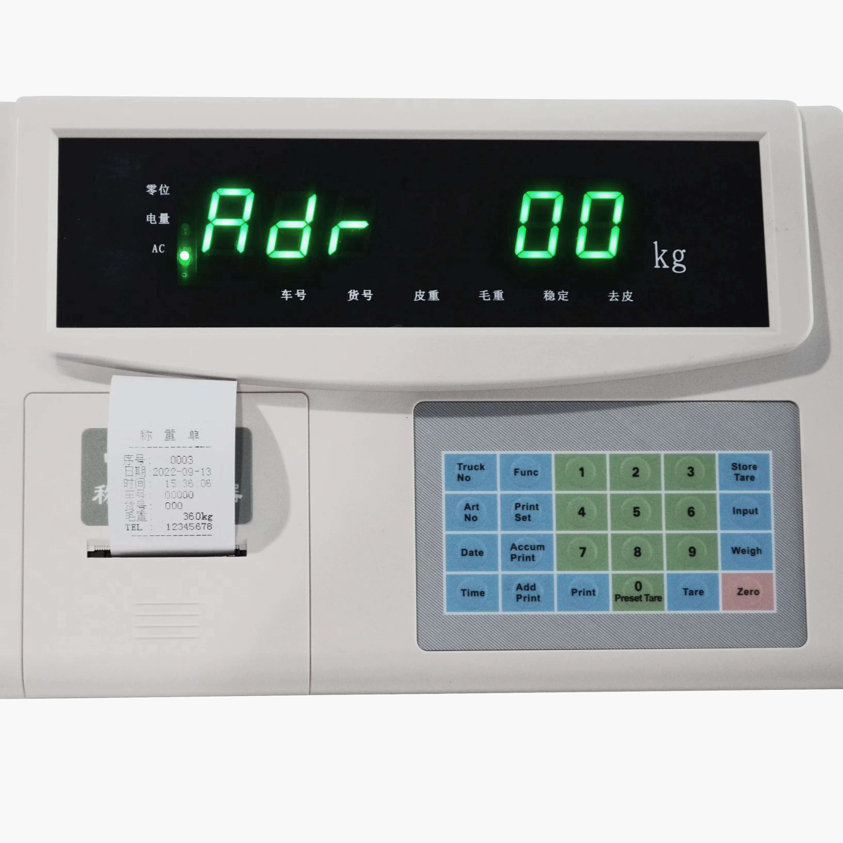 batching scale Digital Indicator weighing instrument controller for truck scale with printer
