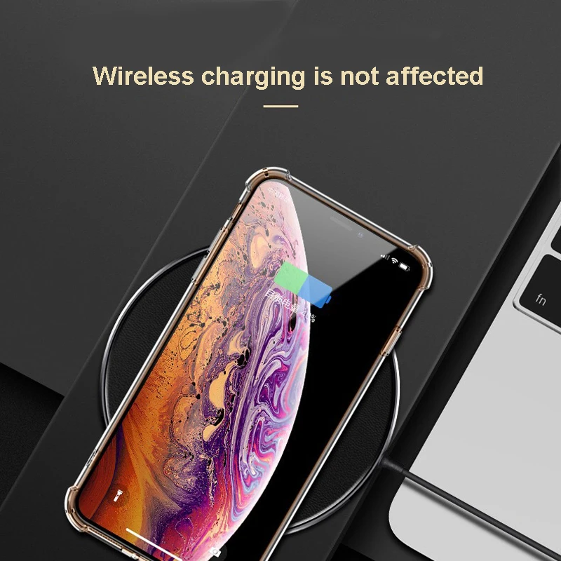  Прозрачный чехол для Iphone 7 8 XR XS противоударный сотового телефона силиконовый прозрачный на заказ Apple 11 12 Mini Pro