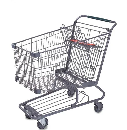 60~240L heavy duty german style supermarket shopping trolley with factory price
