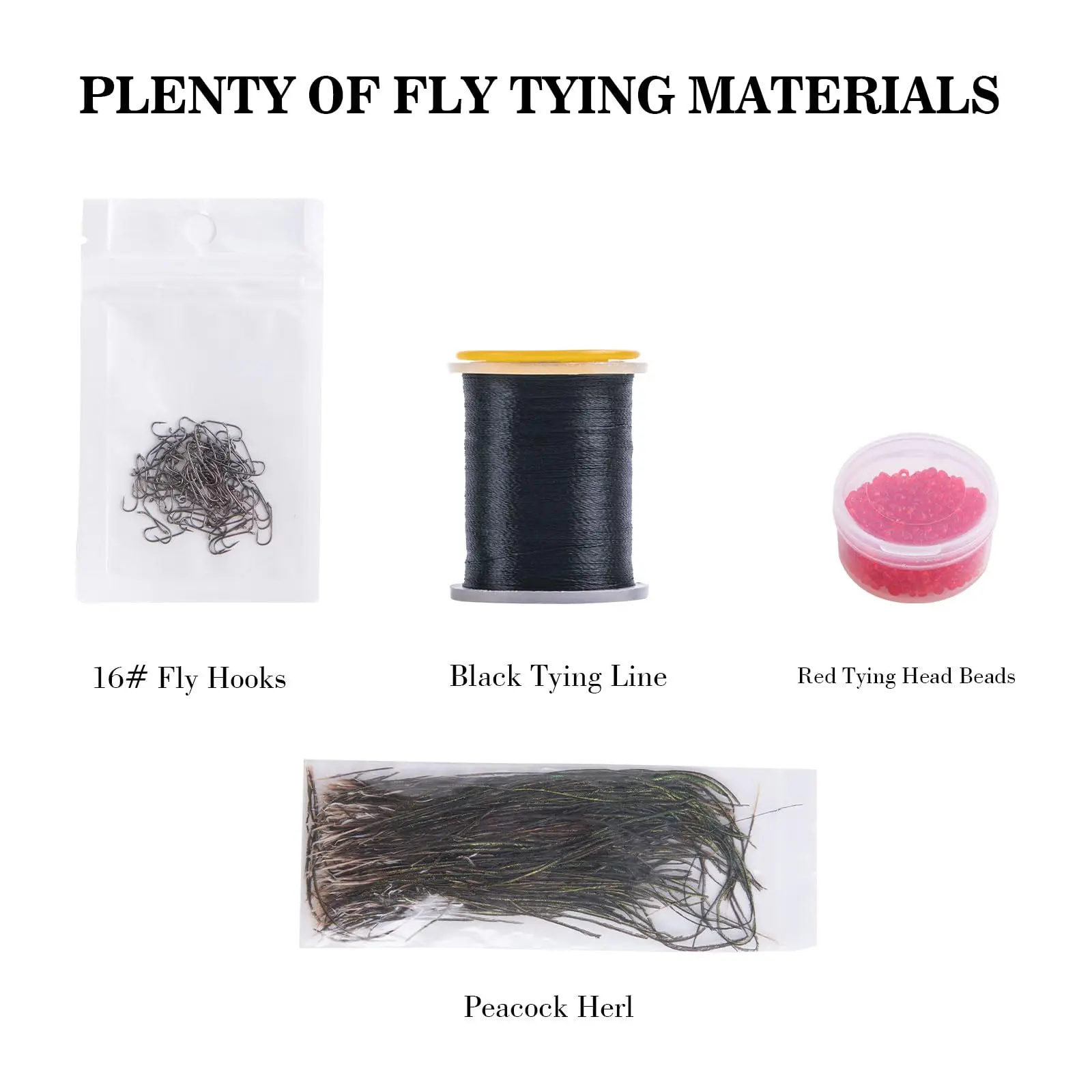 Goture Fly Tying Vise Kit Bobbin Threader Scissors Whip Finisher Materials Tools Set Assortment with Water Resist Gear Bag