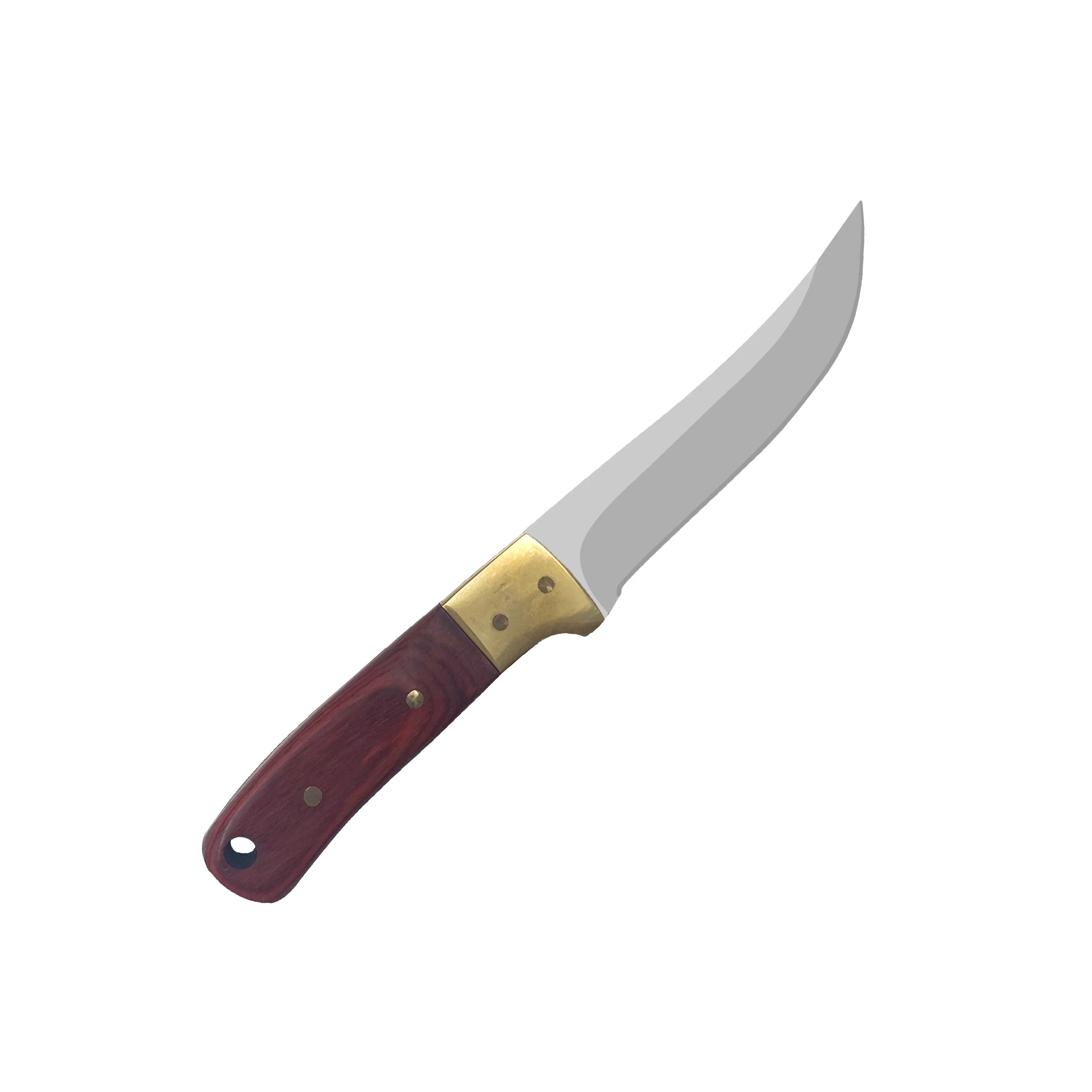 Factory Price Super Sharp High Hardness Self-Defense Survival Knife With Wood Handle