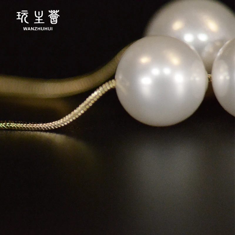 Оптовая цена 14K позолоченные Длинные Полоски имитация жемчуга Hao камень красивые серьги