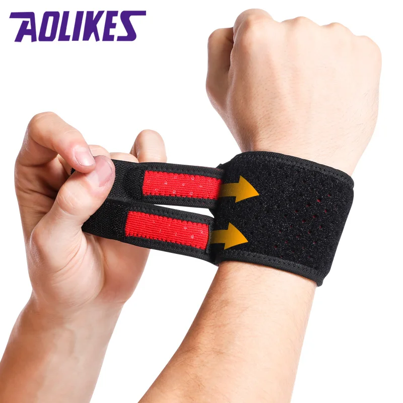 Aolikes Sports Wrist Support Brace Cheap Knee Sleeve for Fitness Custom Size Breathable Protection Logo Customization