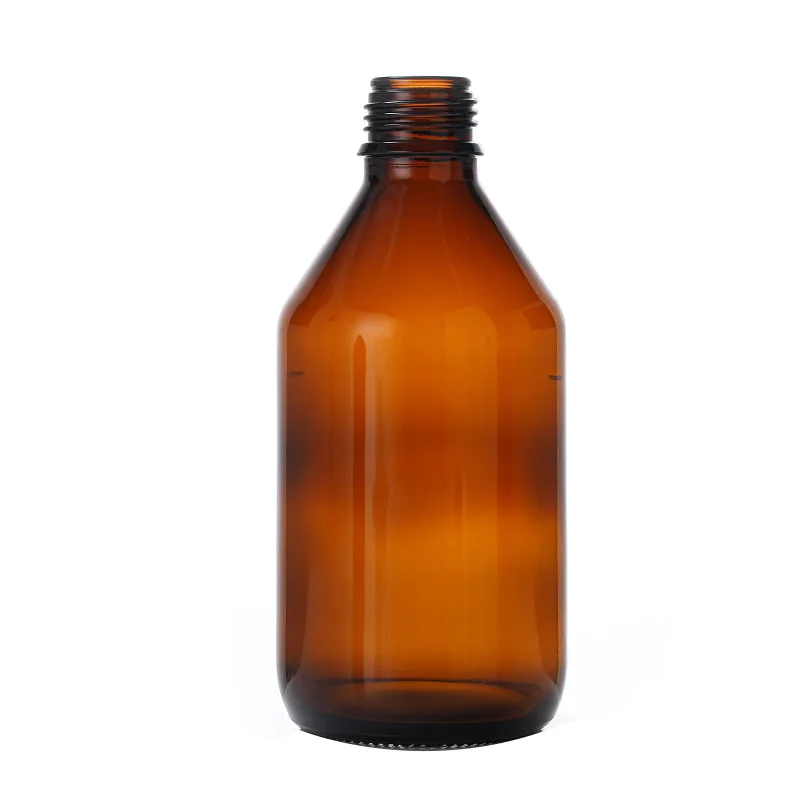chemical sample bottles glass 250ml 500ml Lab pharmaceutical amber glass bottles blue cap reagent bottle 250ml 500ml