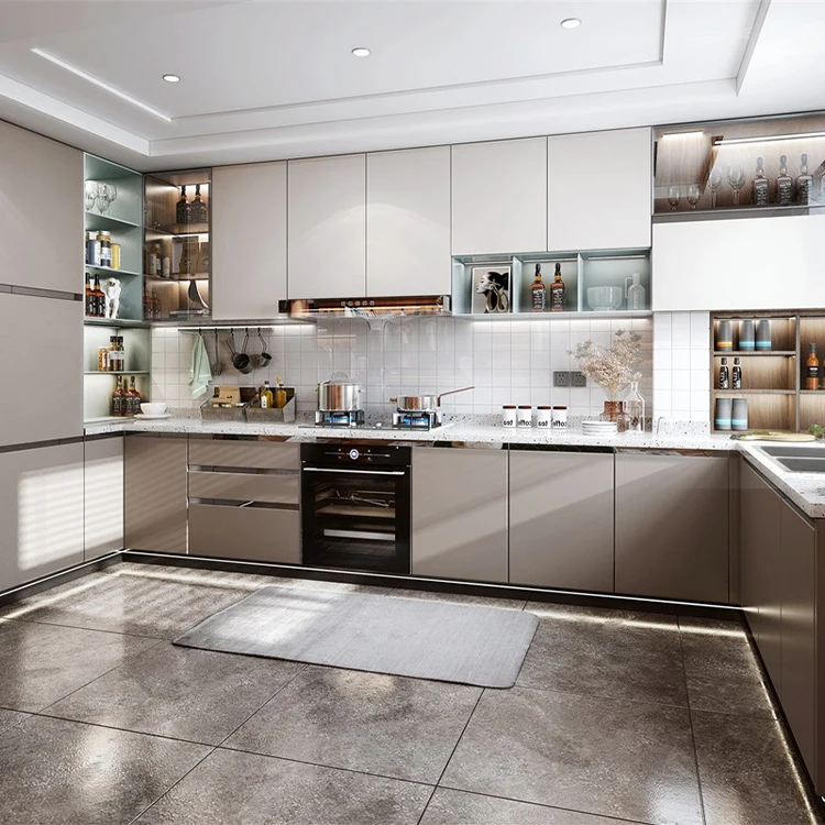 SANTOPOVA Modern Complete Laundry Kichen Cabinet Design