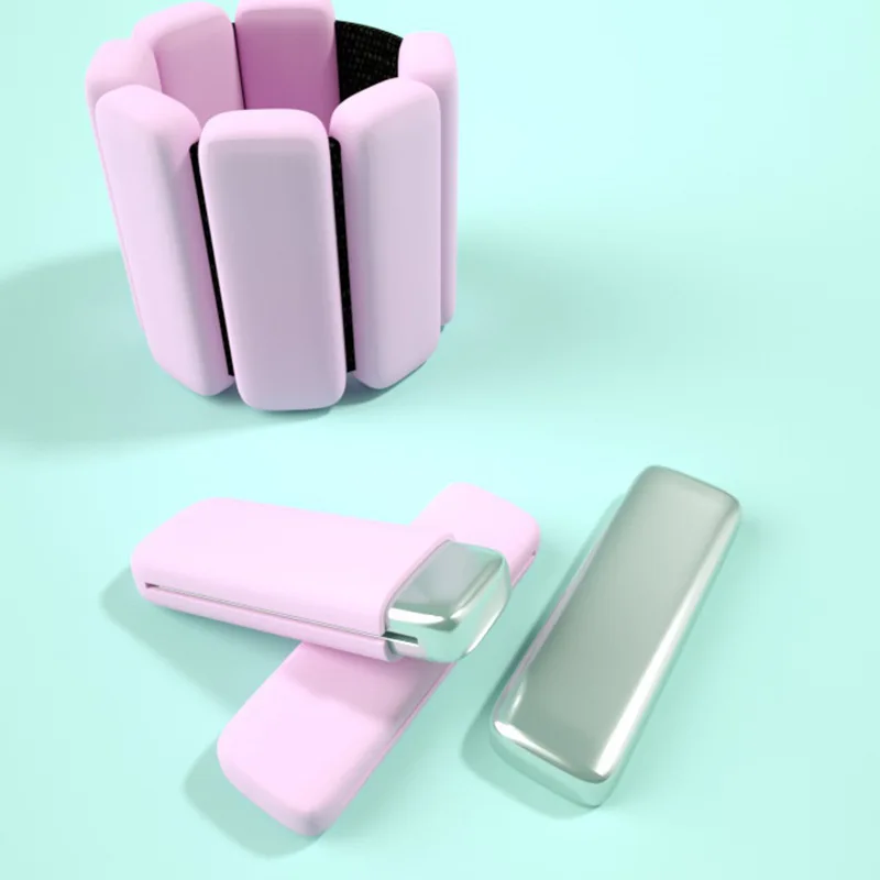 Factory Supply heavy Ajustable Gym Fitness Silicone Ankle Leg Energy Bangles Wrist Weights Bracelet