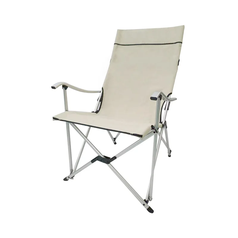 High Quality Aluminum Alloy Beach Chair Portable Reclining Outdoor Camping Folding Chair
