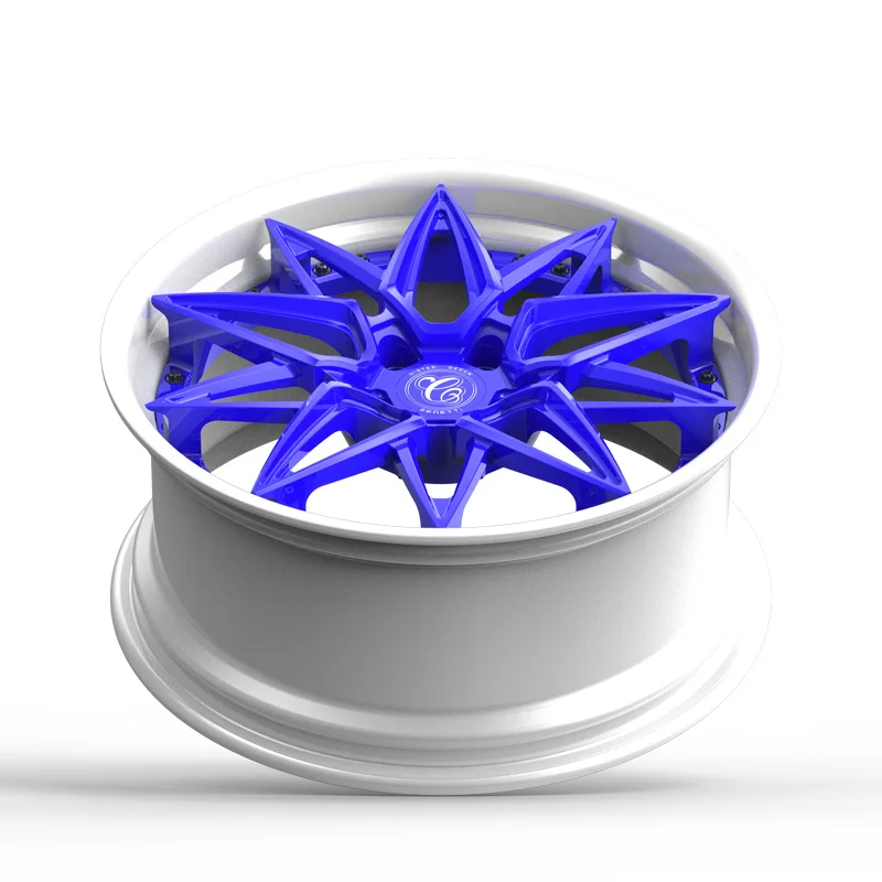 Custom 5 hole 16 17 18 19 20 21 22 inch aluminum alloy wheel 2 piece forged rims rims 5x112 concave wheels Passenger Car Wheels