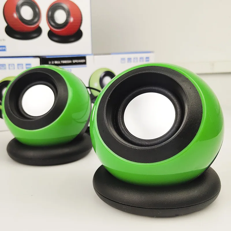 D-008 Computer Speaker Magic Ball Home Mini Speaker Mini Wired Desktop Speaker