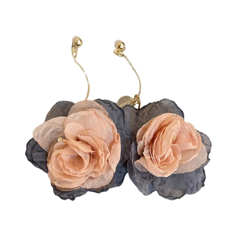 Vintage Floral Drop Earrings Girls Classic New Spring/Summer Collection Sweet Versatile Heart Design Wholesale Christian Jewelry