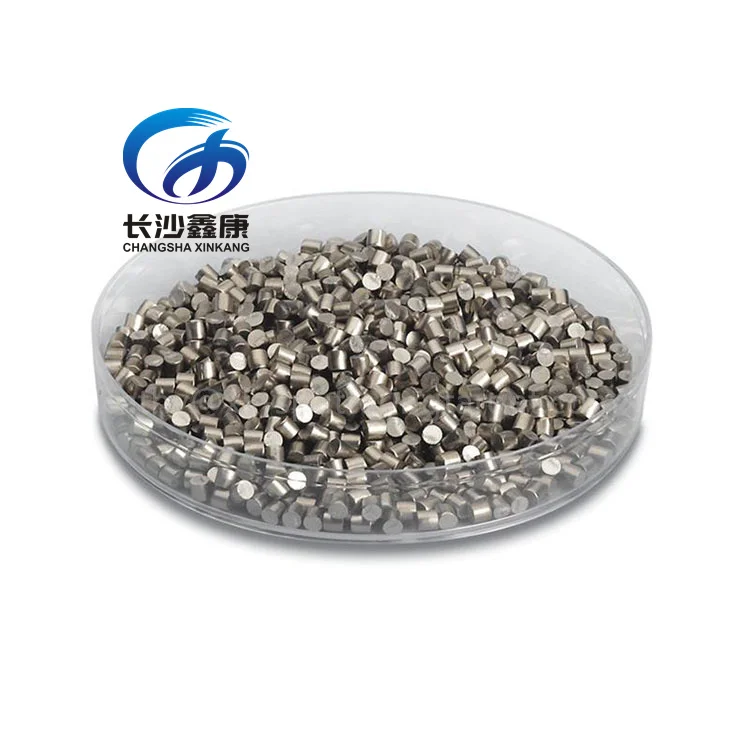 99.95% Niobium Evaporation Pellets D3x3mm D6x6mm Metal Granules for Melting Additives