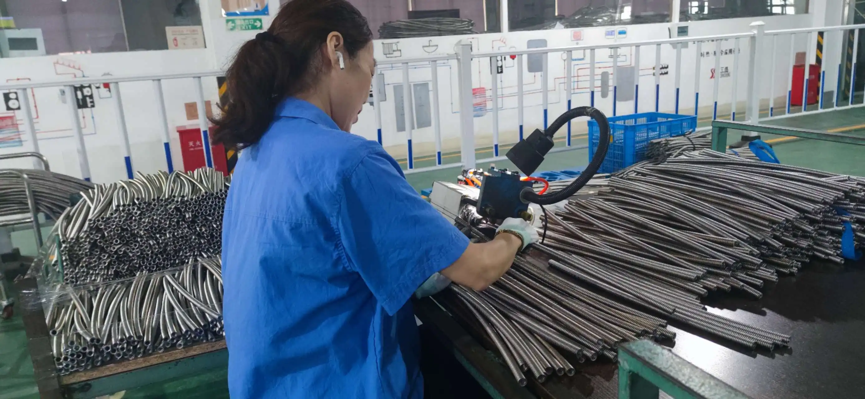 304 food grade metal tube SS flexible water heater plumbing hose