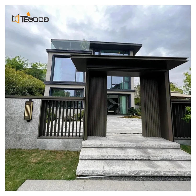 High Performance Thermal Break Aluminum DVH Triple Glass Inside Swing Windows For Villa Project