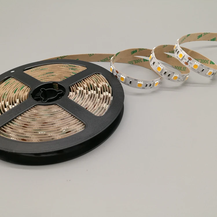 12V 24V 60leds/m warm white daylight cool white 2700K 3000K 4000K 6000K IP20 IP65 IP67 IP68 high cri flex led strip light 5050