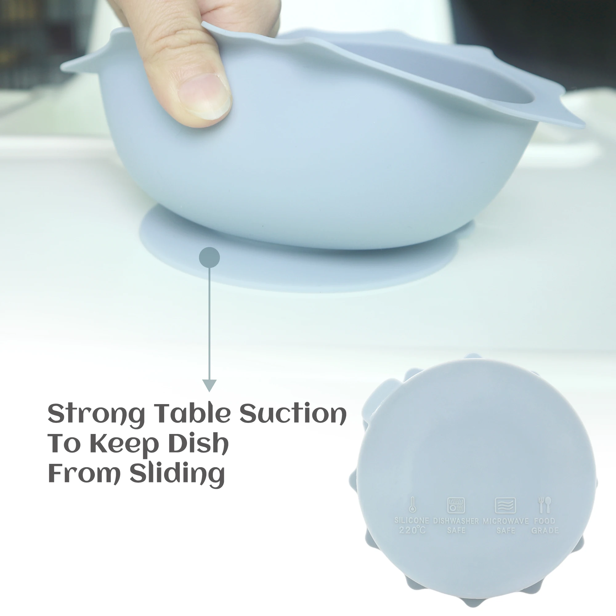 Factory Wholesale BPA Free Eating Tableware Plate Dish Toddler Kids Bib Silicone Feeding Set Baby Bowl With Suction