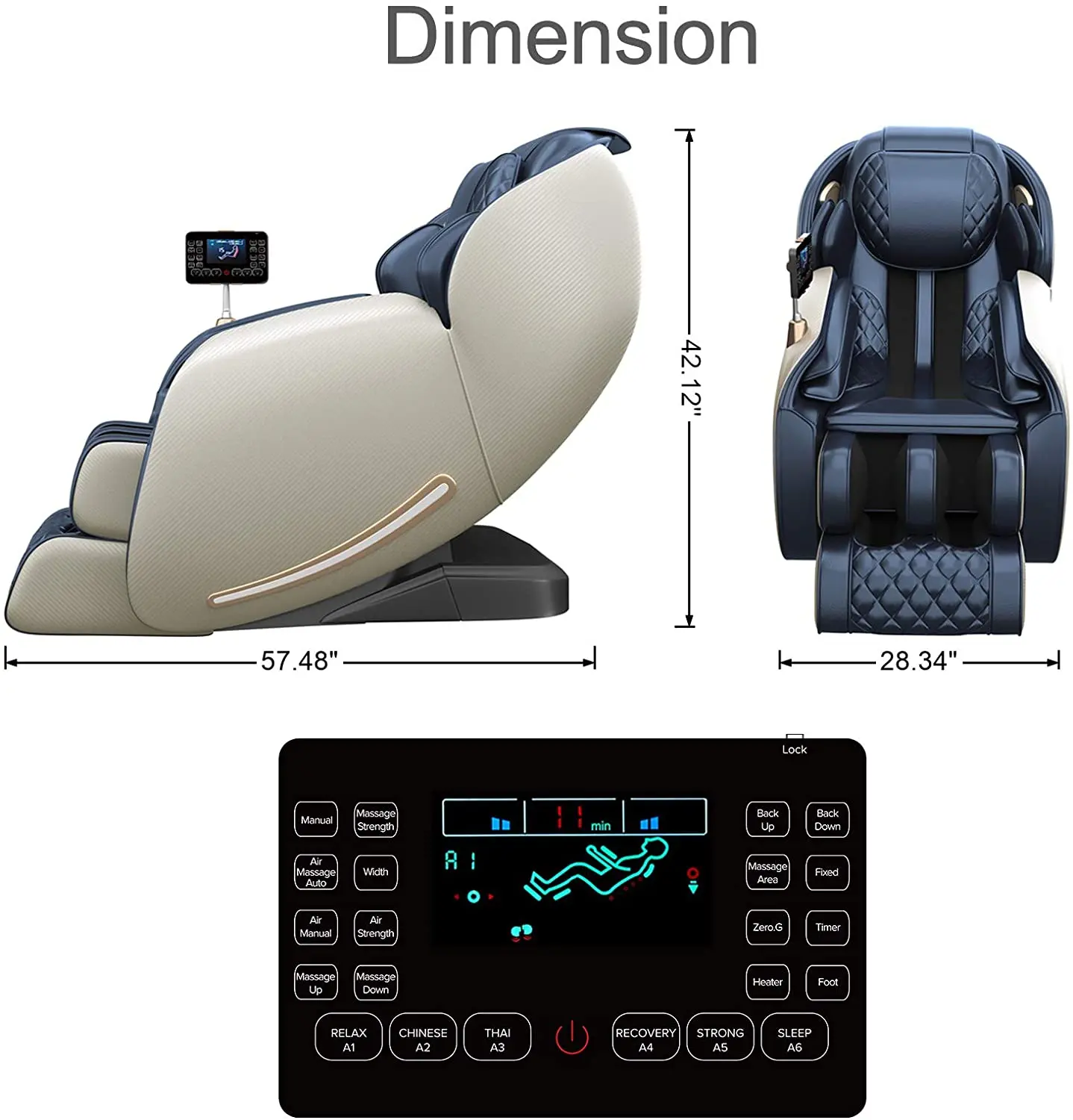 Home Comfortable Heated Deluxe Wholesale Zero Gravity Massage Chair