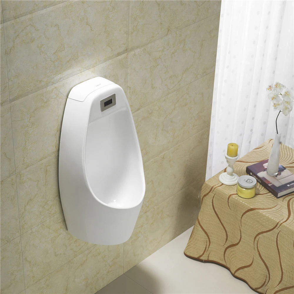 
China high quality bathroom ceramic auto flush sensor wall hung urinal for sale 