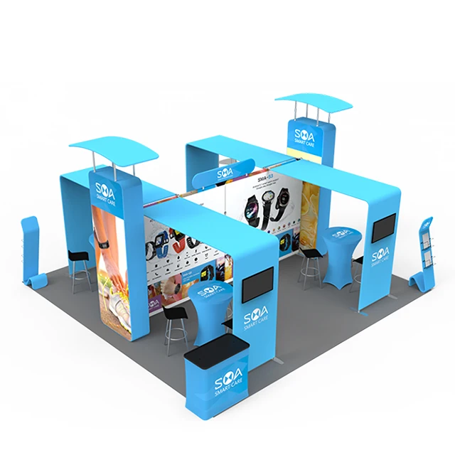 Hot Sales Custom Portable Modular Trade Show Display Booth Stand Mobile Event Exhibition Booth For Tradeshow