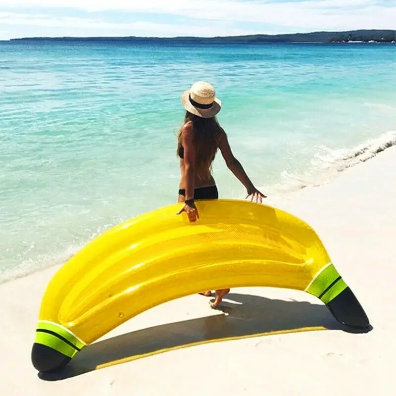Inflatable Banana Pool Floaties  Water Lounger Beach Lounge Air mattresses