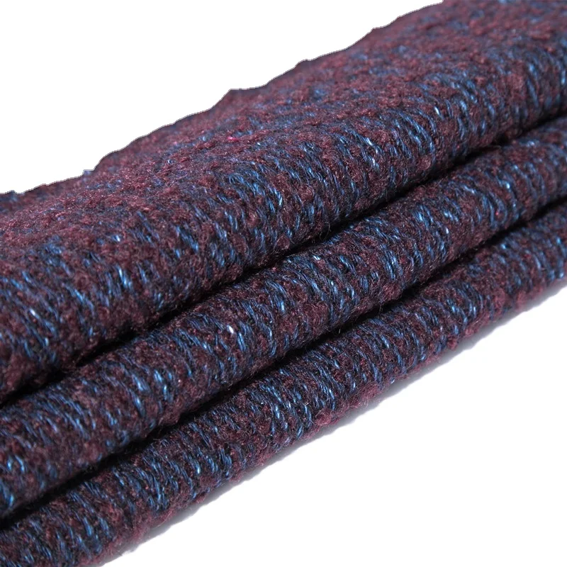 
New high quality tweed boucle wool fabric for cotton twill wool coat by mills 