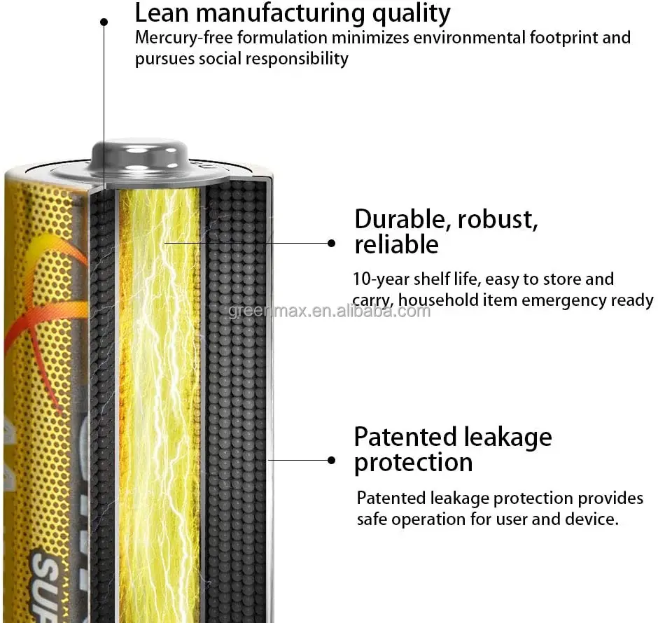 OEM Long Shelf-life Large Capacity Primary Battery  990mins 1.5v LR14 Alkaline Battery C Size Dry Cell Battery
