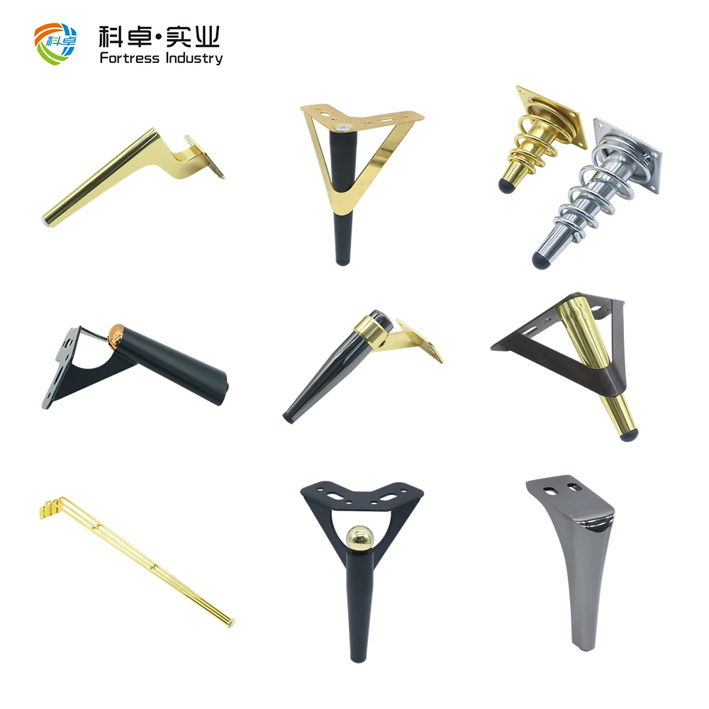 Hot Selling Metal Furniture Legs Golden Sofa Bed Tv Cabinet Coffee Table Legs Decorative Furniture Hardware Accessories
